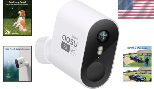 Add-On 2K Outdoor Camera for Enhanced Security - Requires Compatible HomeBase