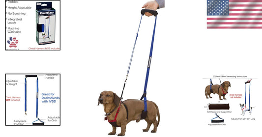 X-Small Dog Sling Support Harness for Elderly & Injured Pets - Comfort Design