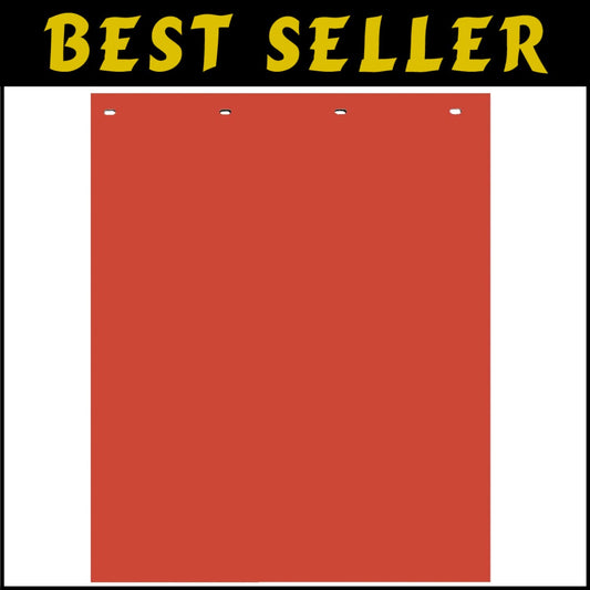 Universal Fit Super Durable Red Polymer Mud Flaps - 24x30 for Trucks & Trailers