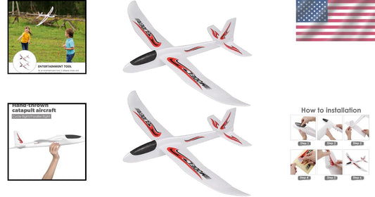 Interactive 2-Piece Glider Plane Set - Ideal Gift for Children’s Parties