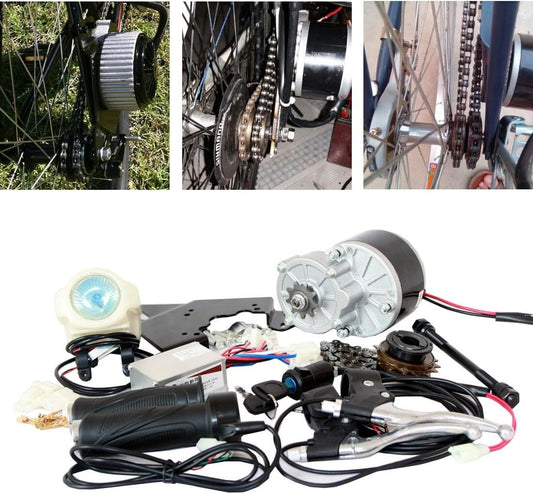 Complete 250W DC Motor Kit for 24V/36V E-Bike Conversion - Performance Upgraded