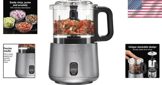 Versatile Mini Food Processor with Stainless Steel Blades - Effortless Chopping