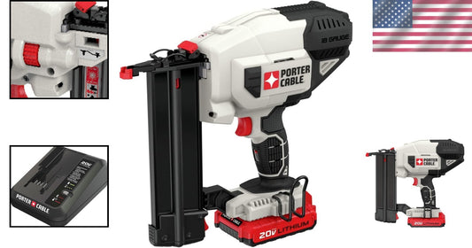 18-Gauge Cordless Nailer Kit with 20V Battery and Charger - Perfect for Crafts