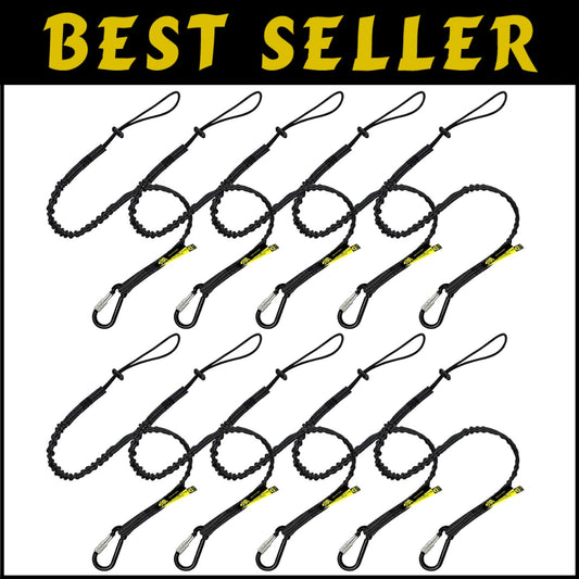 Reflective Tool Tether Lanyard with Adjustable Loop - Max 8KG Load for Safety