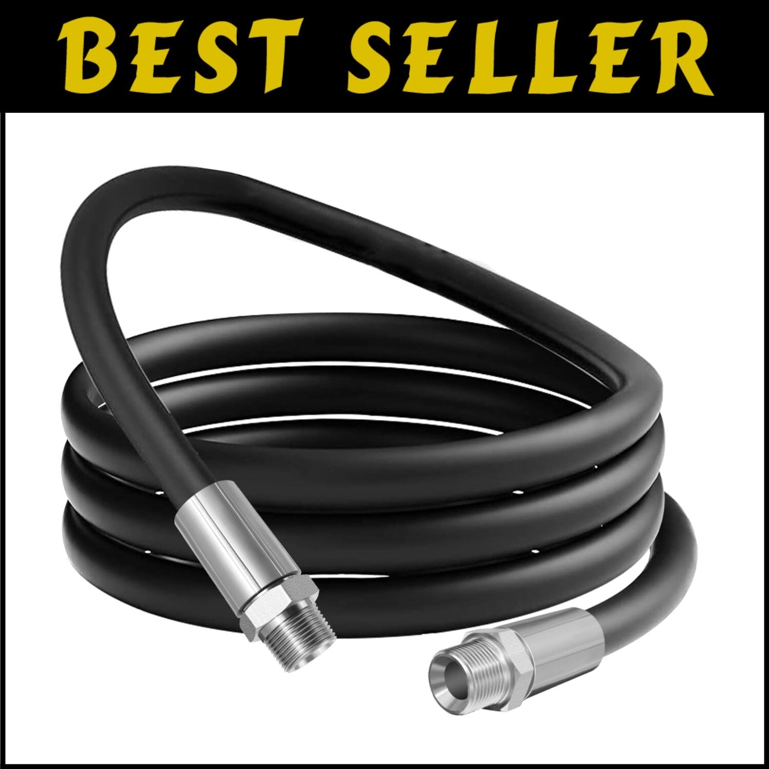 Heavy-Duty 3/4 Inch Fuel Transfer Hose - 12 Feet for Biofuels & Petroleum Oils