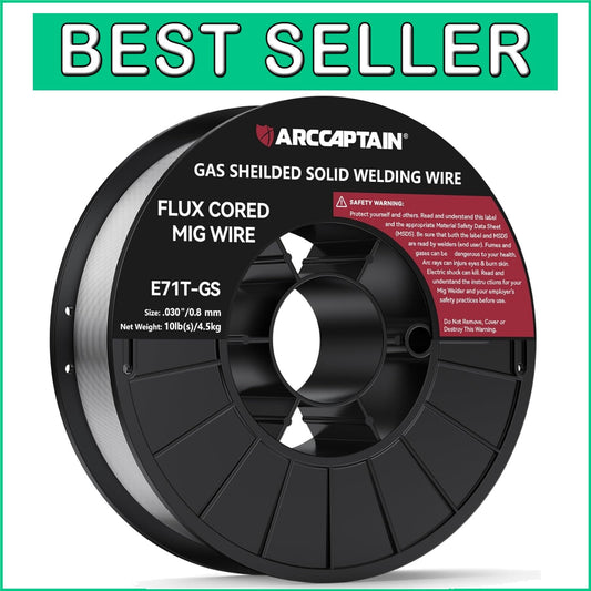 T V Certified 10lb Flux Core Welding Wire - Versatile Applications, 0.030" Size