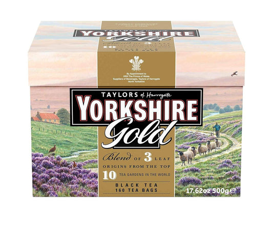 Yorkshire Gold 160 Tea Bag Pack - Ethical Black Tea Blend from 3 Origins