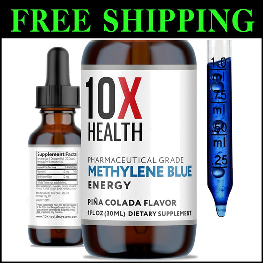 30ml Vegan Methylene Blue Liquid Drops with Black Pepper for Cognitive Support
