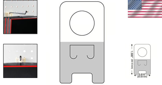 1000 Premium Clear Retail Hang Tabs - Easy Application, Ideal for Merchandising