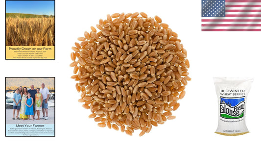 Certified Kosher Non-GMO Wheat Berries | Family Farmed | 18 LBS Premium Quality