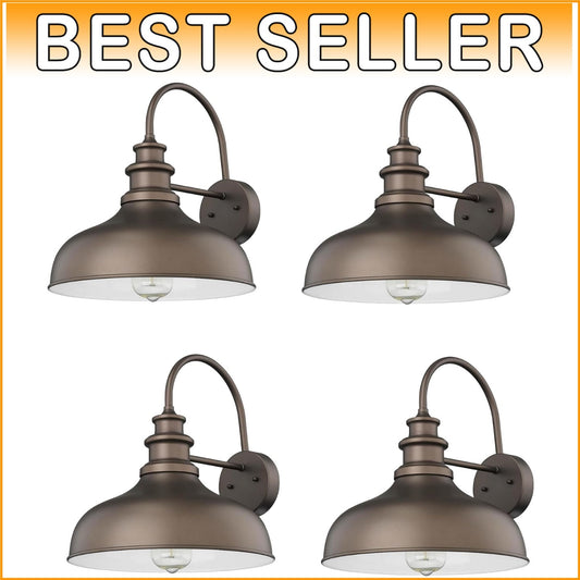 Elegant 4-Pack Industrial Farmhouse Wall Sconces - ETL Listed, Touch Control