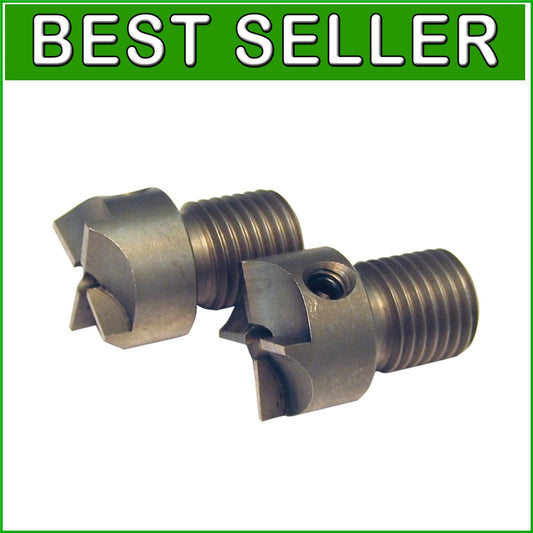 Dual Replacement Cutter Heads for Universal Case Trimmers, Durable Steel Design