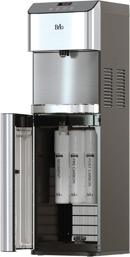 Self-Cleaning Bottleless Water Cooler Dispenser with Advanced Filtration System