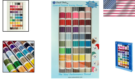 Coats & Clark Dual Duty XP General Purpose Thread - Vibrant Colors for Sewing