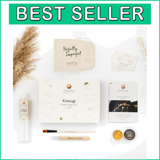 Food Safe Kintsugi Gold Repair Kit - Transform Broken Objects Elegantly