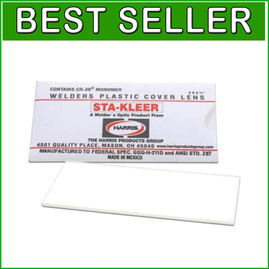 100 Pack Clear Plastic Lens Covers for Welding Helmet - 2" x 4.25" Size