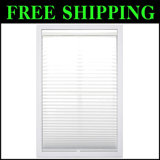 Sophisticated 1" Light Filtering Pleated Shade - Eco-Friendly, Cordless Design