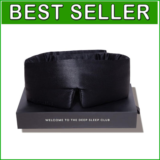 Adjustable Silk Sleep Mask with Cloud-Like Padding – Total Darkness & Comfort