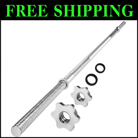 Versatile 60” Straight Barbell & 47” EZ Curl Bar Set - Smooth Workout Experience