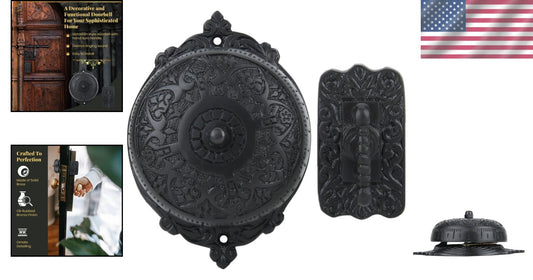 Durable Wireless Antique Doorbell with Classic Chime Sound - Effortless Charm