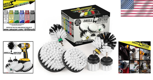 Ultimate Drill Brush Car Wash Kit: 6 Pieces for Perfect Automotive Detailing