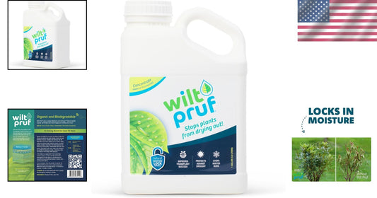 1 Gallon Organic Plant Moisture Retention - Effortless Application & Protection