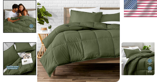 All-Season King/California King Comforter Set - Premium Hydro-brushed Microfiber