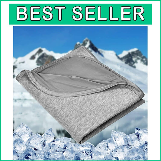 Ultra-Soft Cooling Blanket for Camping & Travel - Easy Care & Lightweight