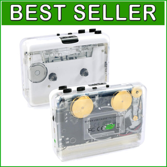 Cassette to MP3 Converter with Stereo Playback - Auto-Reverse & Copper Design