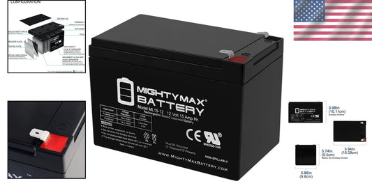 Versatile 12V 15AH Sealed Lead Acid Battery - Ideal for Multiple Applications