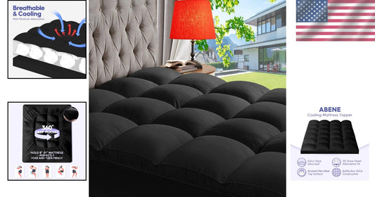 Cozy Down Alternative California King Mattress Pad - King Size with Deep Pocket