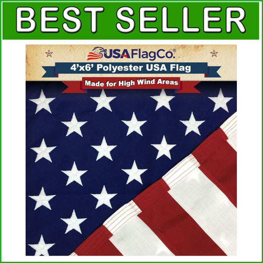 4x6 Outdoor American Flag - Heavy-Duty Polyester, Perfect for Special Occasions
