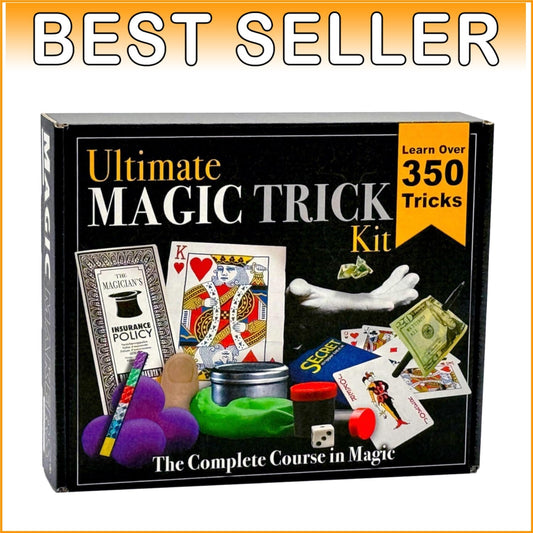 Comprehensive 350 Trick Magic Kit with Online Tutorials & Quality Materials