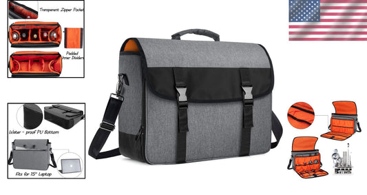 Premium Nylon Bartender Bag with Padded Dividers for Wine & Cocktail Essentials