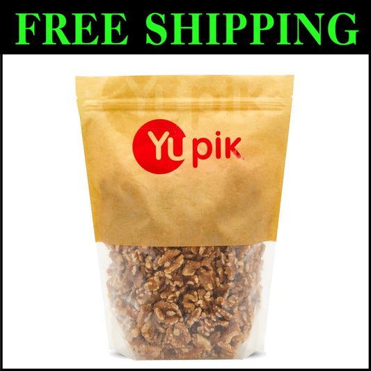 Buttery Raw California Walnuts - 2.2 lb Halves & Pieces, Gluten-Free Snack Pack