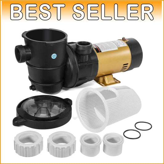 Energy-Efficient 1.5HP Pump with 40 Feet Lift for Above-Ground Swimming Pools