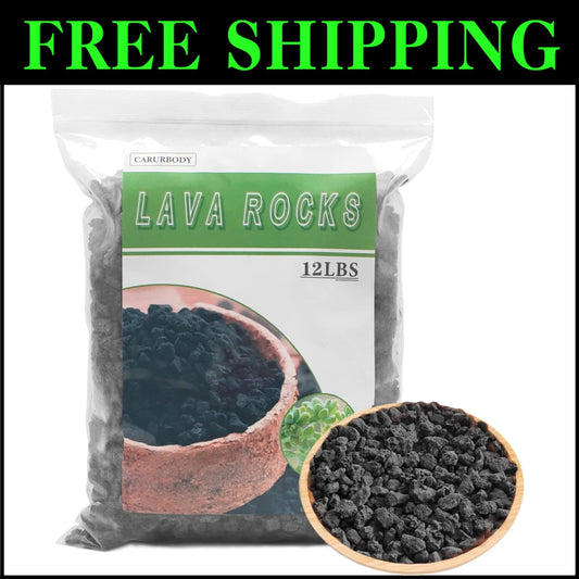 Aromatic Lava Rocks for Plants - 100% Pure Volcanic Stone, Ideal for Root Health