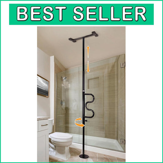 Durable Adjustable Grab Bar and Security Pole - Easy Installation & Stability