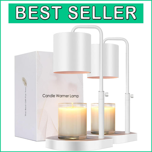 Dimmable Candle Warmer Lamp Set with Timer - Perfect Gift for Moms or Friends
