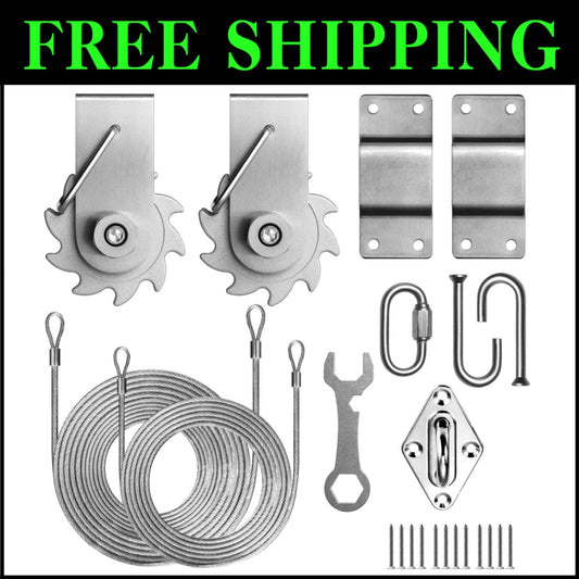 Easy-Tensioning Canopy Hardware Kit with Winch for Custom Shade Solutions