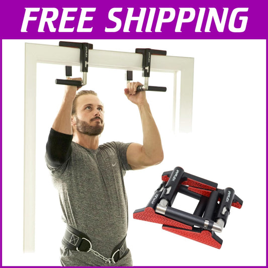CrossGrips Door Pull Up Bar - No Screw Lightweight Fitness Solution for Adults