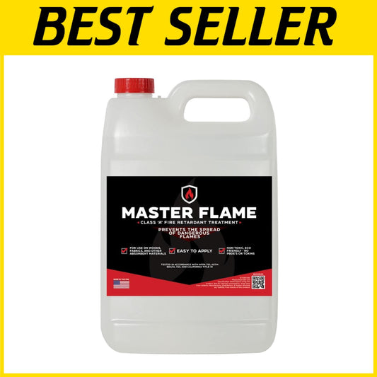1 Gallon Master Flame Fire Retardant - Tested Spray for Wood, Fabric & Paper