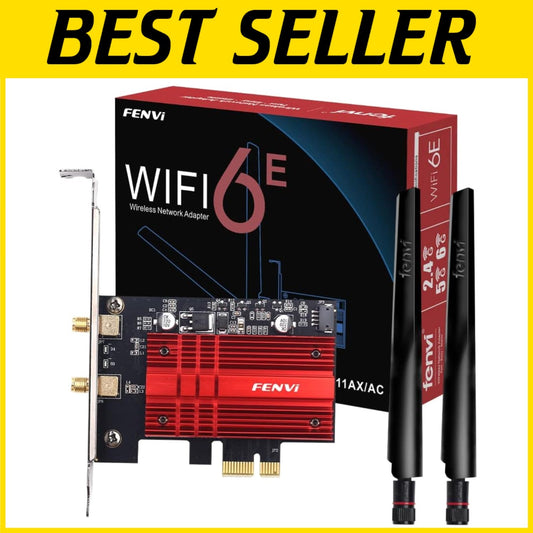 Advanced WiFi 6E AX210 Network Card - Tri-Band 5400Mbps & Powerful Bluetooth 5.3