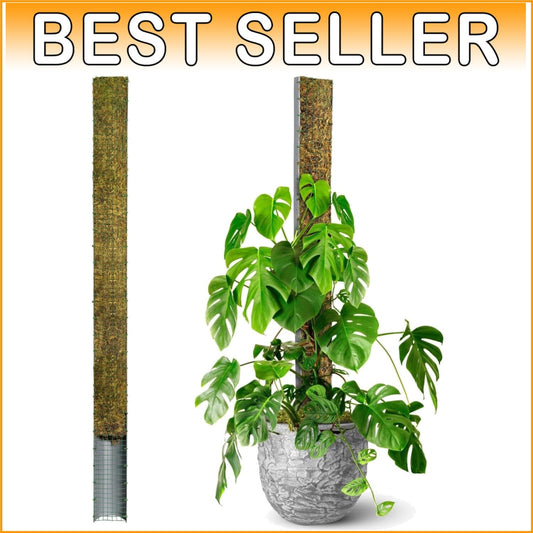 59'' D-Shape Moss Pole for Climbing Plants - Durable Indoor Plant Support