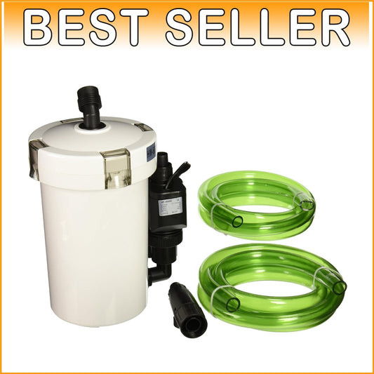 Efficient 106 GPH External Canister Filter with Complete Setup for Fish Tanks