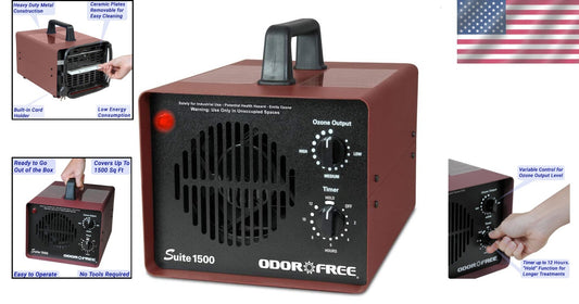 Touch Control Ozone Generator for Odor-Free Living in Apartments and Vehicles