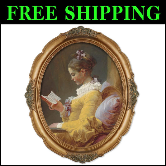 11x14 Vintage Gold Baroque Frame with Glass - Perfect for Gallery Wall Display