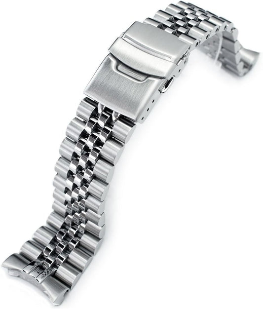 22mm Stainless Steel Watch Band for Seiko Divers with Secure Double Clasp