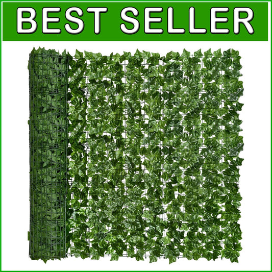 118x69in Artificial Ivy Privacy Fence - Lightweight Outdoor Garden Decor