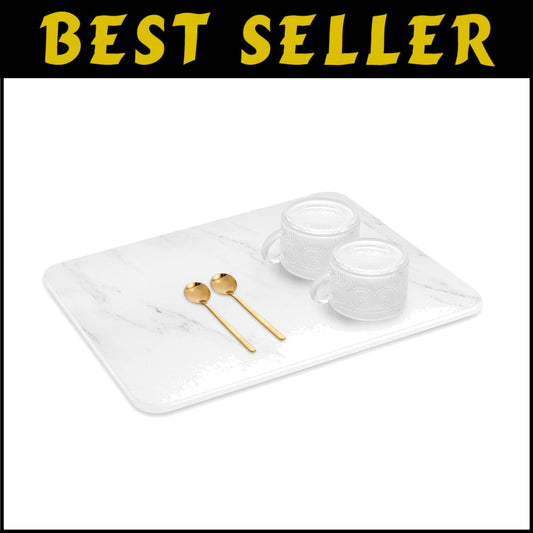 Heat Resistant Non-Slip Stone Drying Mat for Kitchen Counter, 15.7x23.8 Inches